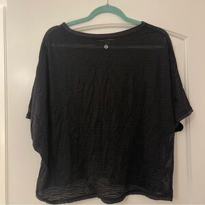 lululemon athletica Sheer Black shirt